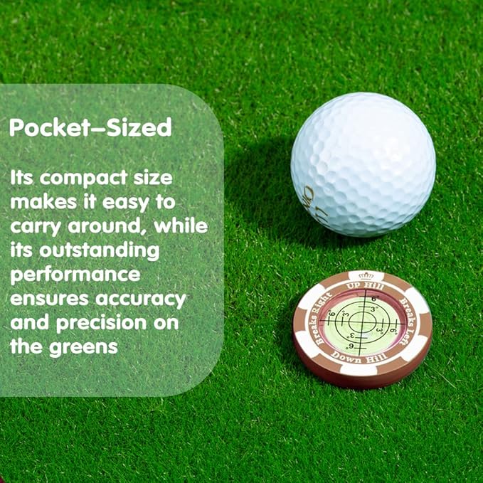 SlopeMaster ProGreen Reader - Golf Ball Marker with High Precision Green Reading Aid Golf Accessories for Men Women