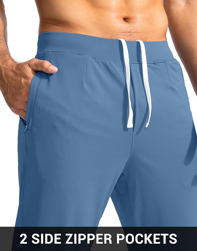 G Gradual Men's Golf Joggers Pants with Zipper Pockets Stretch Sweatpants Slim Fit Track Pants Joggers for Men Work Running