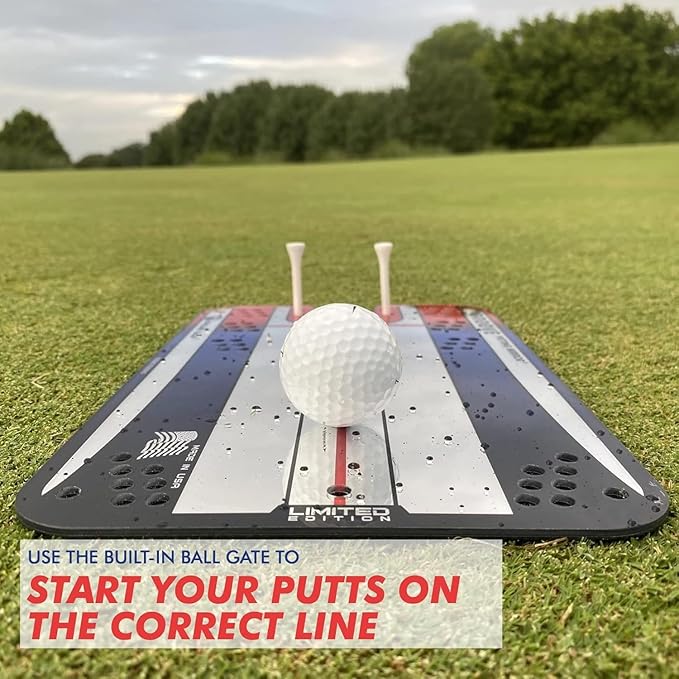Genuine EyeLine Golf Alignment Putting Mirror - Top Training Aid on The PGA Tour - See Rapid Improvement - Helps Beginner, Junior, and Scratch Golfers