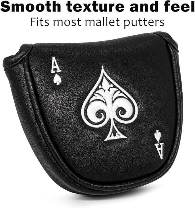 Barudan Golf Putter Cover Headcover Mallet Putter Head Cover Magnetic Club Protective Case fits for Odyssey 2ball, Odyssey Stroke Lab Gift for Men Golfer