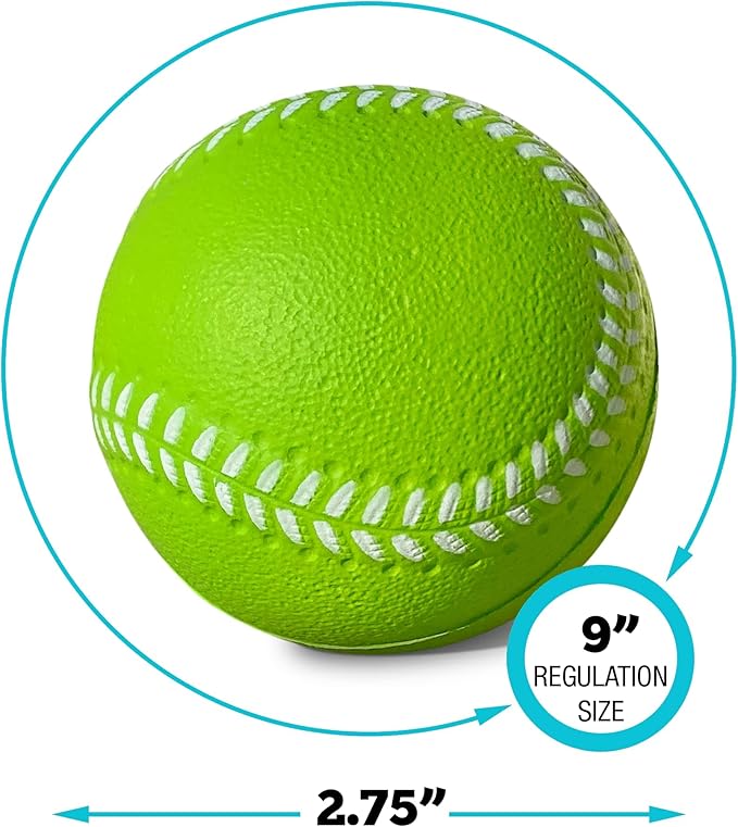 Kids Soft Foam Baseballs, 6 Pack, 2.75" | Safe & Soft Baseballs for T Ball & Toddler Baseball | Official Size Foam Balls for Kids Baseball Batting Practice