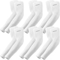 YQXCC 4 Pairs Arm Sleeves, Cooling UV Sun Protection Sports Compression Sleeves for Men Women, Golf Basketball Arm Sleeves