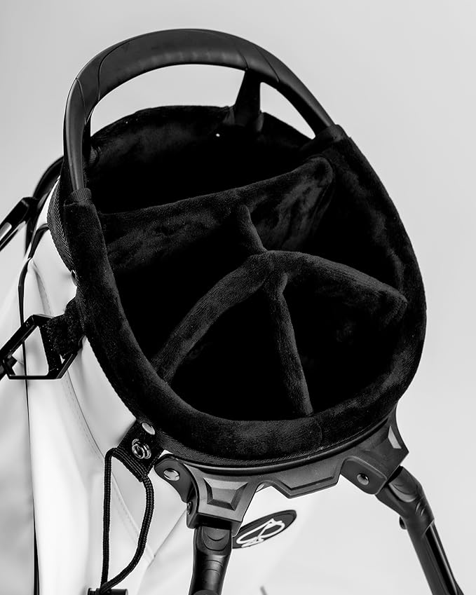 Pins & Aces Player Preferred Golf Bag - Premium Design, Lightweight Golf Bag with Stand - Velvet-Lined 5-Way Club Divider System