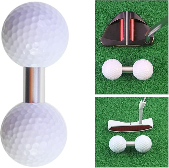 Golf Putting Trainer with 2 Training Balls, Indoor/Outdoor Putting Aid for Accuracy & Stroke Improvement, for Golfers