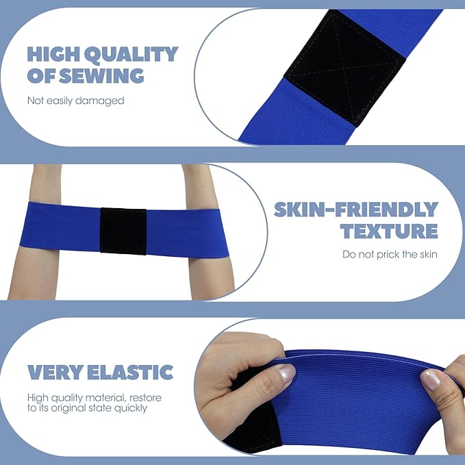 Golf Swing Aid, 2Pcs Elastic Resistance Swing Correcting Arm Band - Golf Swing Posture Training Belt with Anti - Slip Strip for Correction, Strength Enhancement & Consistent Stroke Improvement