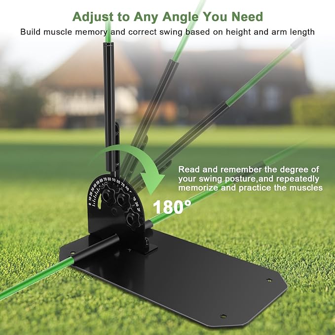 Golf Alignment Stick Holder,Professional Swing Trainer,Golf Swing Plane Trainer Aid for Aiming Putting Swing,Golf Teaching, Multi-Functional for All Levels of Golfer