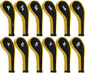 Andux Number Print Golf Iron Club Head Covers Long Neck with Zipper 12pcs/Set