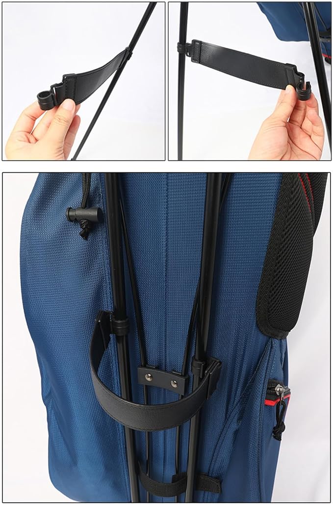 Golfs Stand Bag Leg Holder Adjustable Leg Stabilizer Strap Attachment Easy to Use Golf Bag Bracket Pedestal Adjuster