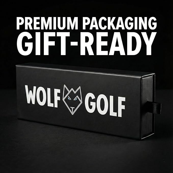 Wolf Golf Towels Divot Repair Tool | 6-in-1 Premium Divot Tool with Ball Marker | Golf Gifts for Men & Women | Golf Accessories for Men & Women