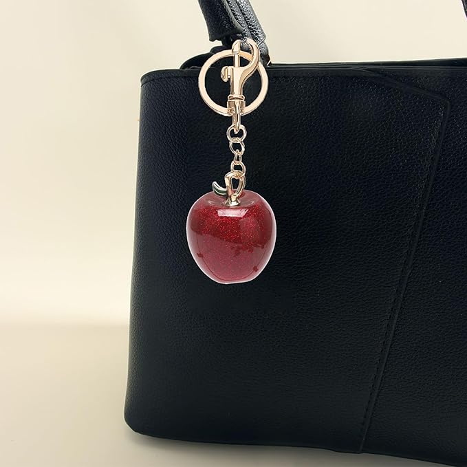 Fruit Bag Charm Purse Charms Keychain Strawberry Cherry Accessories Keychain For Women Birthday Valentine Day Gifts