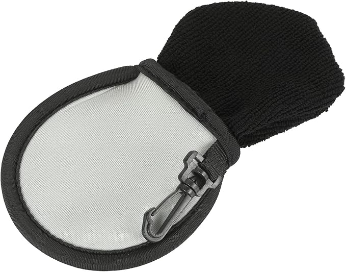 MECCANIXITY Golf Ball Cleaner Portable Pouch Pocket Washer Bag with Clips
