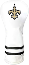 Team Golf NFL White Vintage Fairway Golf Club Headcover, Form Fitting Design, Retro Design