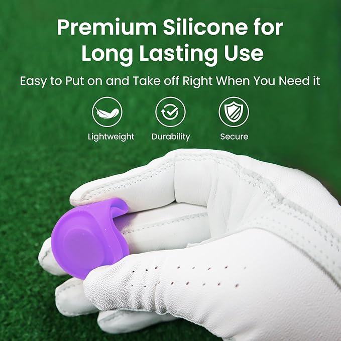 FINGER TEN Golf Ball Marker Hat Clip Magnetic Value 3 4 6 Pack Set Silicone Durable Removable Attaches Easily to Hats Caps Belt