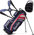 14 Way Golf Stand Bag, Lightweight Golf Bags w/Full-Length Dividers, 9 Pockets, Padded Strap, Cooler Pocket, High-Tech Zippers, Rain-Hood, Free Shoe Bag for Men & Women