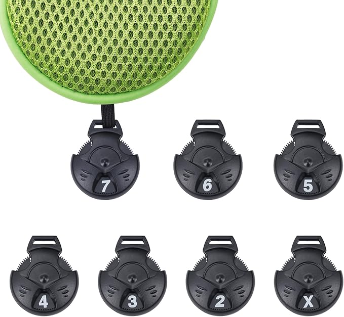 Andux 4pcs/Pack Long Neck Golf Hybrid Club Head Covers Dial No. Tag CTMT-02