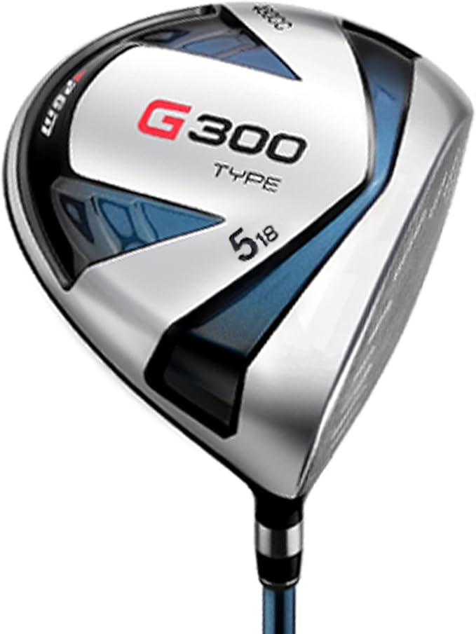 PGM G300 Type Golf Single Club for Men Right Handed, Titanium Head High Bounce Driver Fairway Wood Utility Hybrid with Stiff Flex