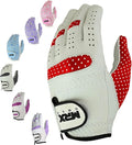 MRX Women Golf Glove Left Handed Golf Gloves Sweat Resistant Soft Cabretta Leather Regular Fit Women Golfer Glove