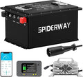 48V 150Ah Lithium Battery Golf Cart with 25A Charger, 48V LiFePO4 Battery, LCD Monitor & Mobile APP, 6000+ Cycles 48V Golf Cart Battery, Built-in 200A BMS, Max 10.24kW Output, Perfect for Golf Carts