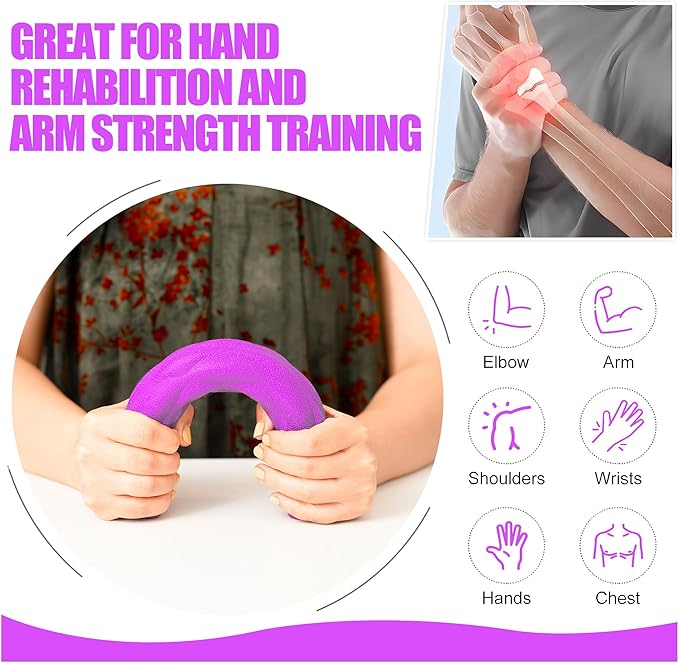 Flex Therapy Bar and Grip Strength Trainers set, Physical Therapy & Resistance Bar for Golfers Elbow, Tendinitis, Wrist,Forearms Pain, Improve Grip Strength and Relieve Pain