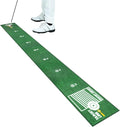 Golf Putting Mat Indoor & Outdoor Professional Golf Practice Putting Green Mat with Distance Marker Anti Slip Backing Golf Training Accessories Portable Matt