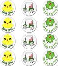 FINGER TEN Golf Ball Marker with Hat Clip Markers Assorted Patterns Value Gift Set Mark Golf Divot Tool Accessories for Men Women Kids