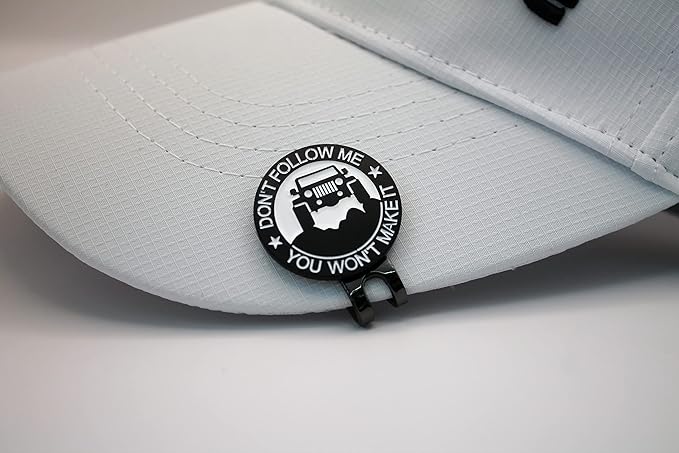 Funny Golf Ball Marker + Premium Magnetic Hat Clip | Unique Gift for Men & Women Golfers | Hilarious Golf Accessory for Any Golfer | NEW Designs!
