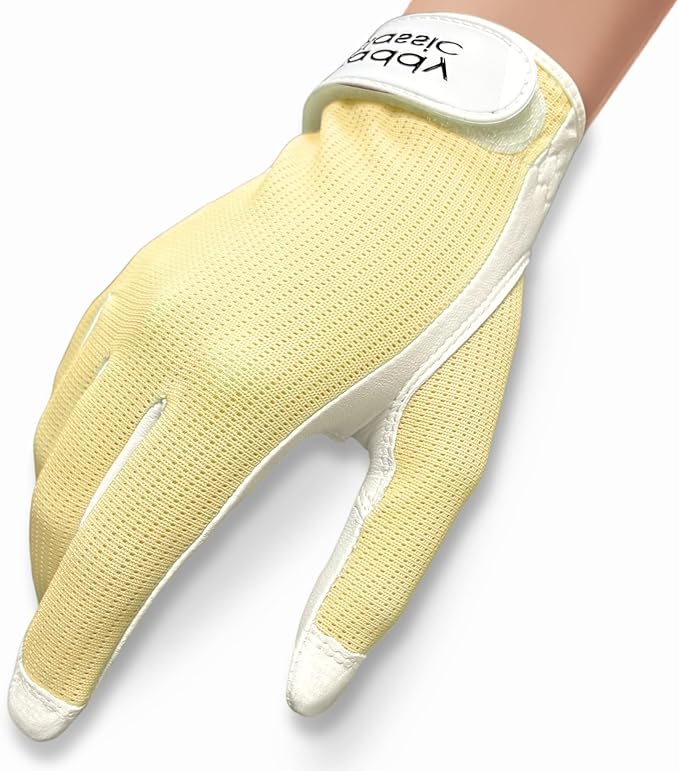 Caddy Classic Ladies Golf Glove Women | Various Stylish Mesh Design for High Breathability | Womens Golf Gloves Left Hand & Right Hand | Premium Leather Construction for Comfortable Fit