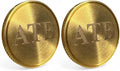 Personalized Golf Ball Marker Set of 2 - Solid Brass & Copper Golf Accessories for Men - Golf Gifts for Men & Golf Ball Marker - Unique Golf Gifts
