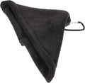 Golf Ball Towel with Buckle 14X14Cm Microfiber Golf Cleaning Cloth for Club and Ball Maintenance