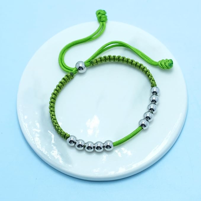 LAMIBEE Golf Stainless Steel 10 Beads Score Counter Bracelet, Golf Stroke Count Bracelet, Resizable and Easy to Adjust Golf Round Scoring Tracker, Durable and Stylish Golf Accessory