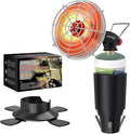 Golf Cart Heater,9,200BTU Portable Propane Camping Heater,2-in-1,with Cup Holder&Foldable Propane Cylinder Stand for EZGO Yamaha Club Car,Camping,Tents,Hunting,Ice Fishing(Fuel Cylinder not included)