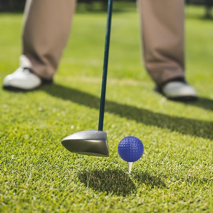 50 Pcs Foam Golf Practice Balls, Limited Flight Foam Practice Balls Stress Relief Sports Stress Ball Realistic Feel Elastic Soft Foam Golf Balls for Indoor or Outdoor Backyard, That Come in 5 Colors