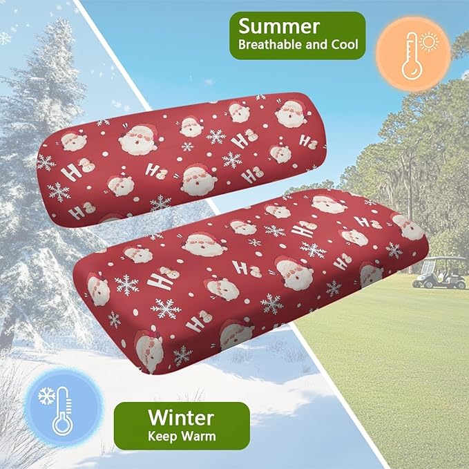 Fashion Print Golf Cart Seat Covers 2 Passenger Golf Cart Backrest Cover Golf Cart Seat Towel Gift for Friends