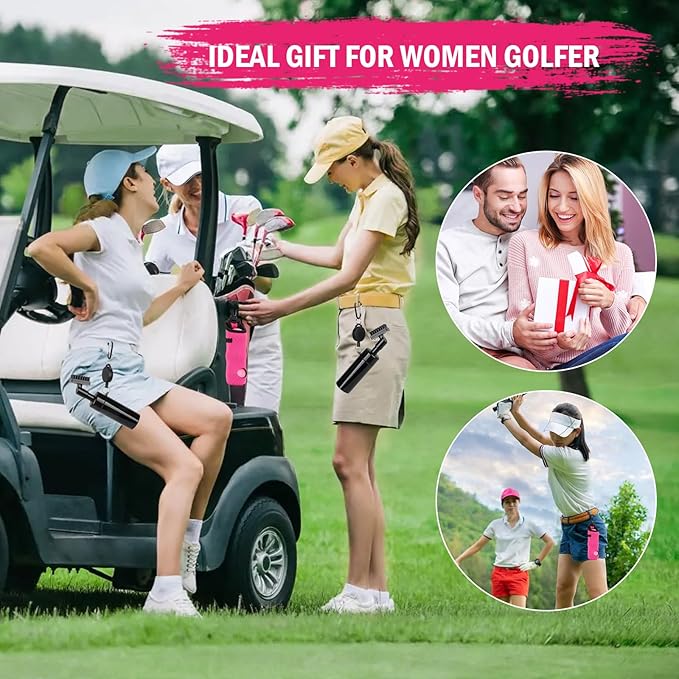 Golf Club Cleaning Kit with Golf Club Cleaner with Water Golf Towel Divot Repair Tool Groove Sharpener Golf Ball Alignment Kit Complete Golf Cleaning Kit Golf Accessories for Women Men