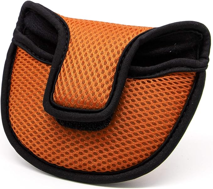 Golf Putter Cover,Mallet Putter Headcover Mesh Golf Putter Head Cover Golf Head Covers with Magic Tape for Heel Shaft RH LH fits Odyssey Works Stroke Lab,Scotty Cameron