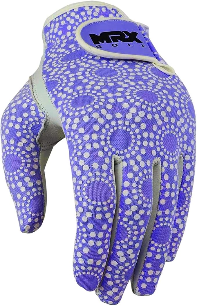 MRX Women Golf Glove Left Handed Golf Gloves Sweat Resistant Soft Cabretta Leather Regular Fit Women Golfer Glove