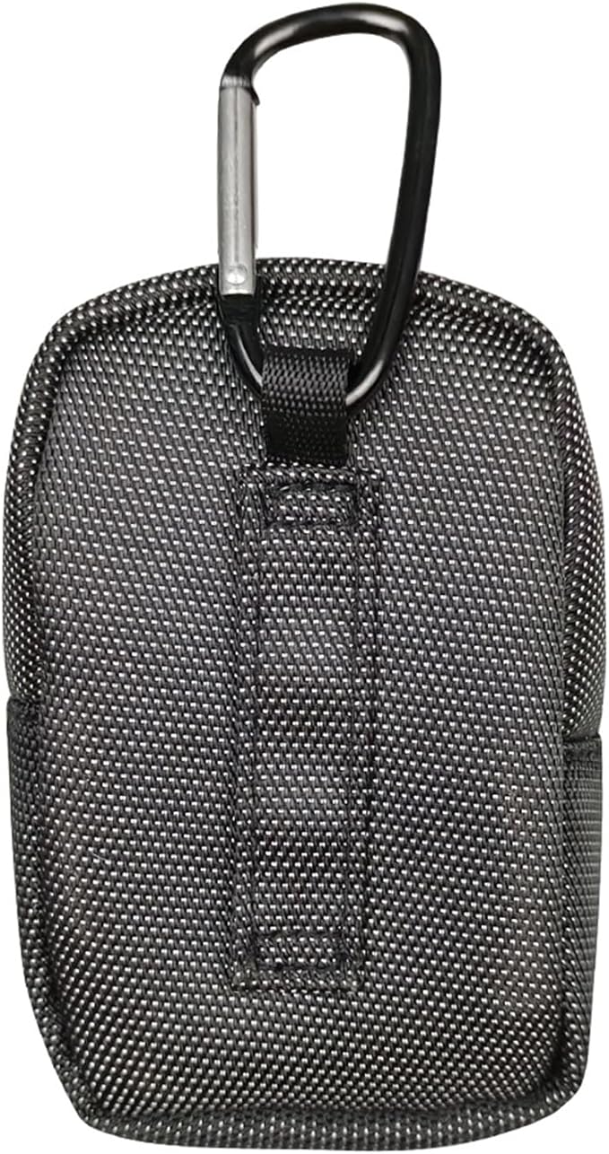 Golf Balls Pouch Bag Pocket Golf Ball Holder for Men Women Golf Tees Bag Pouch with Carabiner 2-Layers Zipper Golf Bags, 12*8*9CM, Quantity: 1