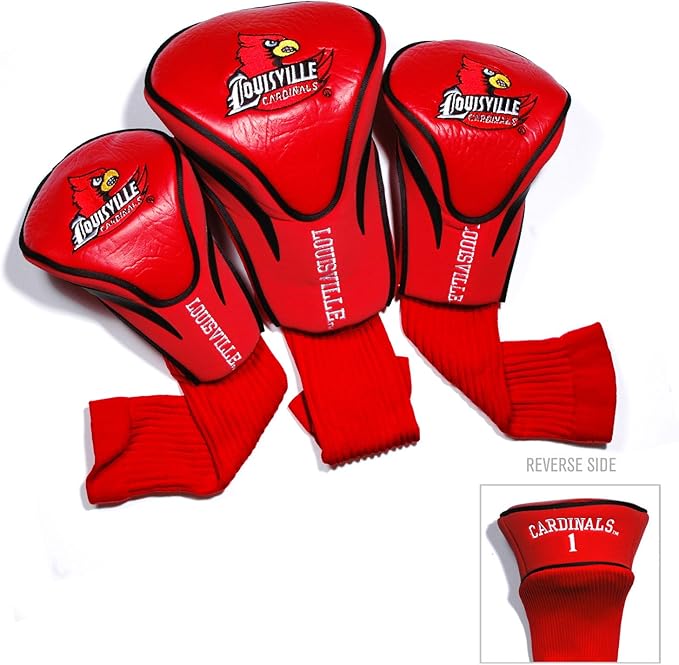 Team Golf NCAA Numbered 1, 3, & X, Fits Oversized Drivers, Utility, Rescue & Fairway Clubs, Velour Lined for Extra Club Protection