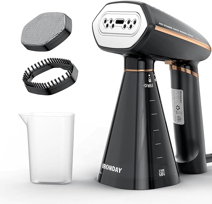 Steamer for Clothes, 1200W Portable Handheld Garment Steamer&Iron 2-in-1 with Fast Heat-up, Auto-Off, 350ml Water Tank, Powerful Foldable Handle Clothes Steamer Compact Size for Travel Home