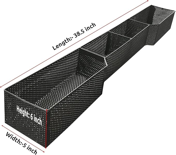 Huskey Golf Cart Front Basket Storage Basket Dash Basket Compatible W/EZGO TXT/RXV,Club Car DS (2000.5+) Precedent/Tempo/Onward,Yamaha G29 Drive2 2007+ One Piece Solid Design & Larger Compartments