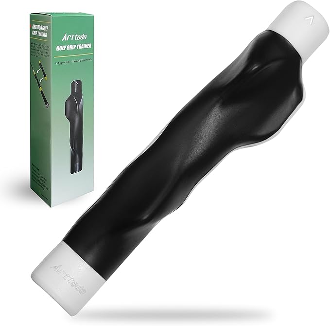 Golf Grip Trainer, Right or Left Handed Golf Training Aid for All Levels of Golfers - Fix Hand Position & Grasp, Master Correct Grip Posture, Golf Accessories