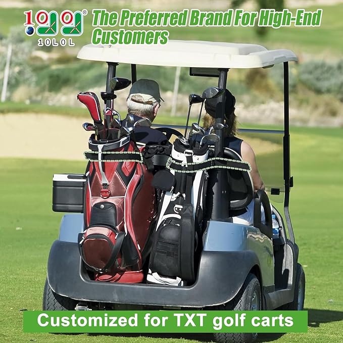 Bag Holder Bracket for EZGO TXT 1994-Up, Golf Cart Bag Strap Rack Assembly for 2 Seater Carts, OEM 71851-G01, 610642, 618206
