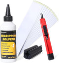 Golf Grip Kit - 15 Double Sided Tape Strips, 5oz Solvent, Hook Blade & Vise Clamp - Professional Quality