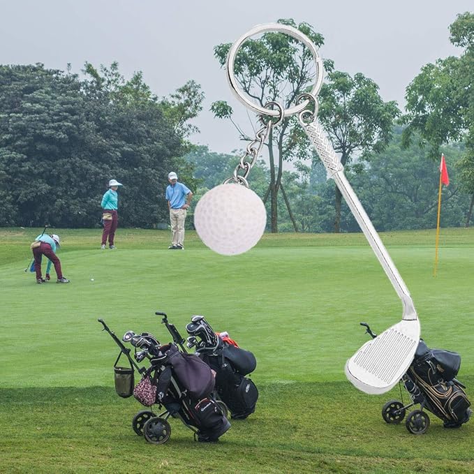 CHOORO Golfer Gift Golf Keychain Golf Ball Jewelry Golf Lovers Gift Golf Team Gift Golf Coach Players Gift