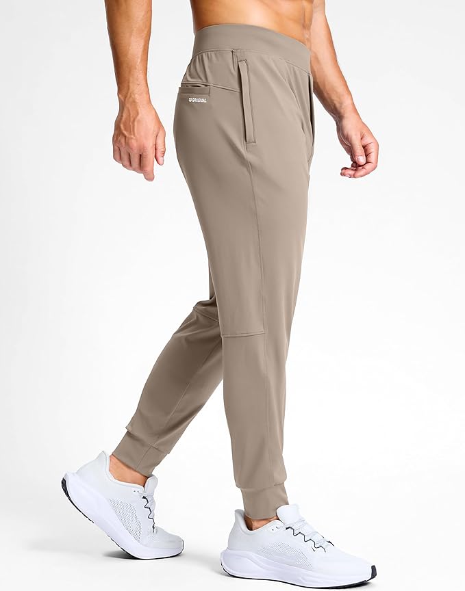 G Gradual Men's Golf Joggers Pants with Zipper Pockets Stretch Sweatpants Slim Fit Track Pants Joggers for Men Work Running