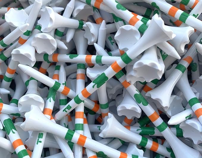 TRUESTRIKE Premium USA Golf Tees – 100-Pack Durable 3¼" / 2¾" Plastic Tees – Made in USA – Perfect Holiday Golf Gift