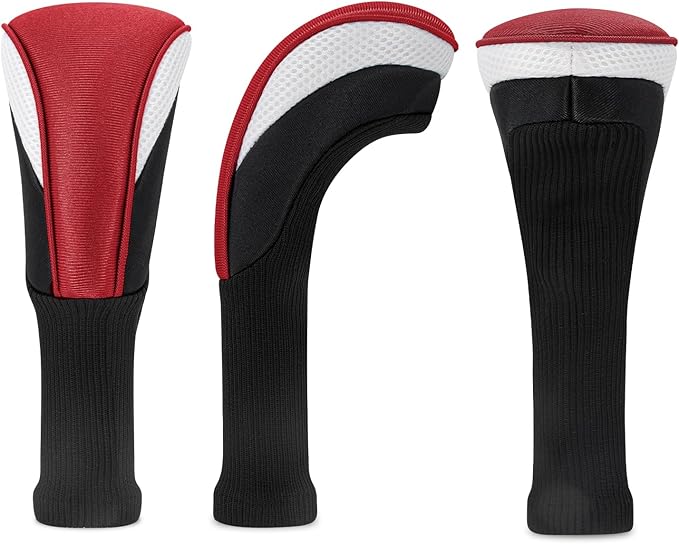 Golf Head Covers for Fairway Woods Driver Hybrids 5 Pieces Nylon Mesh Sports Fan Golf Club Headcovers-Golf Accessories for Men Women.