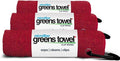 Red 3 Pack Golf Towel Set for Golf Bags with Clip, Plush Microfiber Nap Fabric, 16x16, The Original (Cardinal Red)