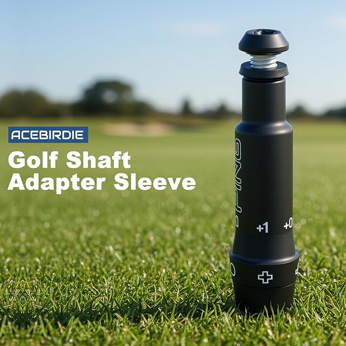 Golf Shaft Adapter Sleeve fits tip .335" Shaft Compatible with P-ING G430, G425, G410 Driver & Fairway Woods Black