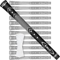 KNLY Golf Grips Set of 13 - High Traction and High Feedback Rubber Golf Club Grips with Anti-Slip and All Weather Performance，13 Grips with 15 Tapes and 13 Grips with All Repair Kits for Choice.